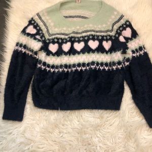 Victoria Secret Fuzzy pastel sweater